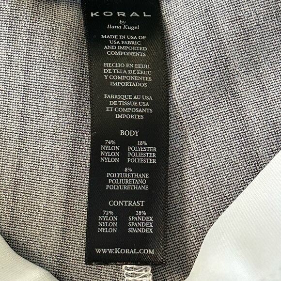 Koral Women's Size M 7/8 Cropped Mesh Leggings White - Picture 7 of 7